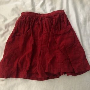 Urban Outfitters Red Pocket Skirt